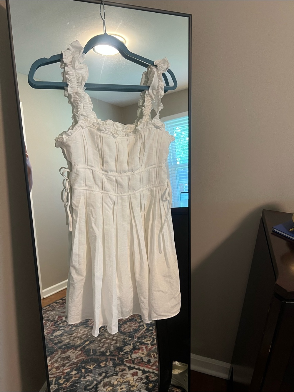 Mustard Seed White Ruffled Sundress Top